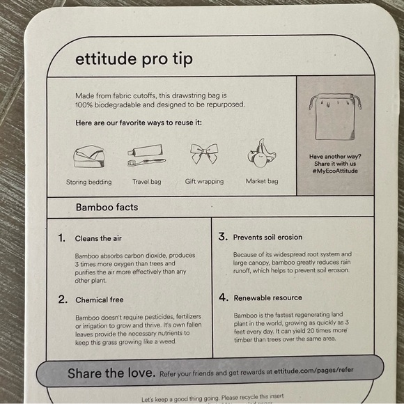 Ettitude Sateen Cami Cloud Pink Clean Bamboo Sleep Shirt Loungewear Size Medium - Picture 14 of 14